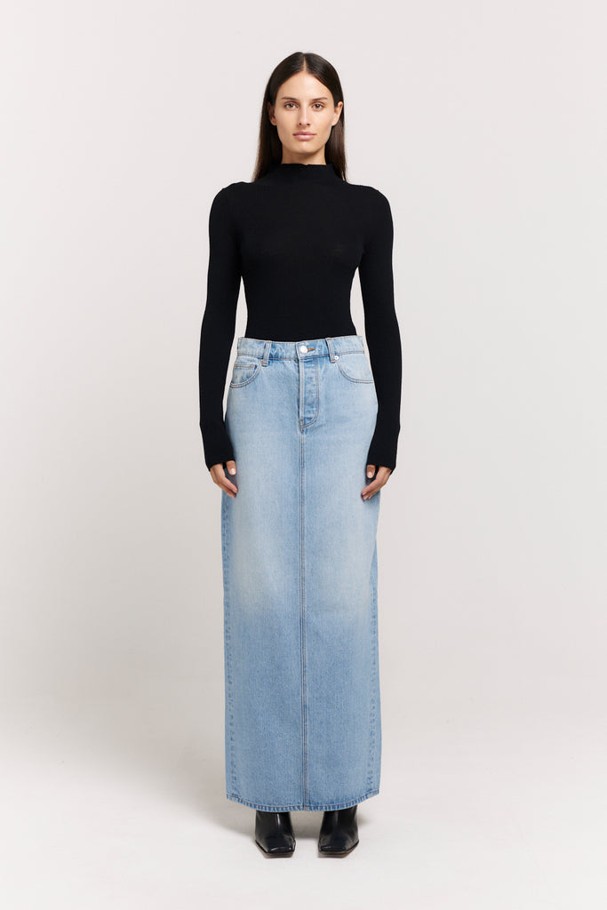 Terzo Maxi Skirt Denim Maxi Skirt Henne
