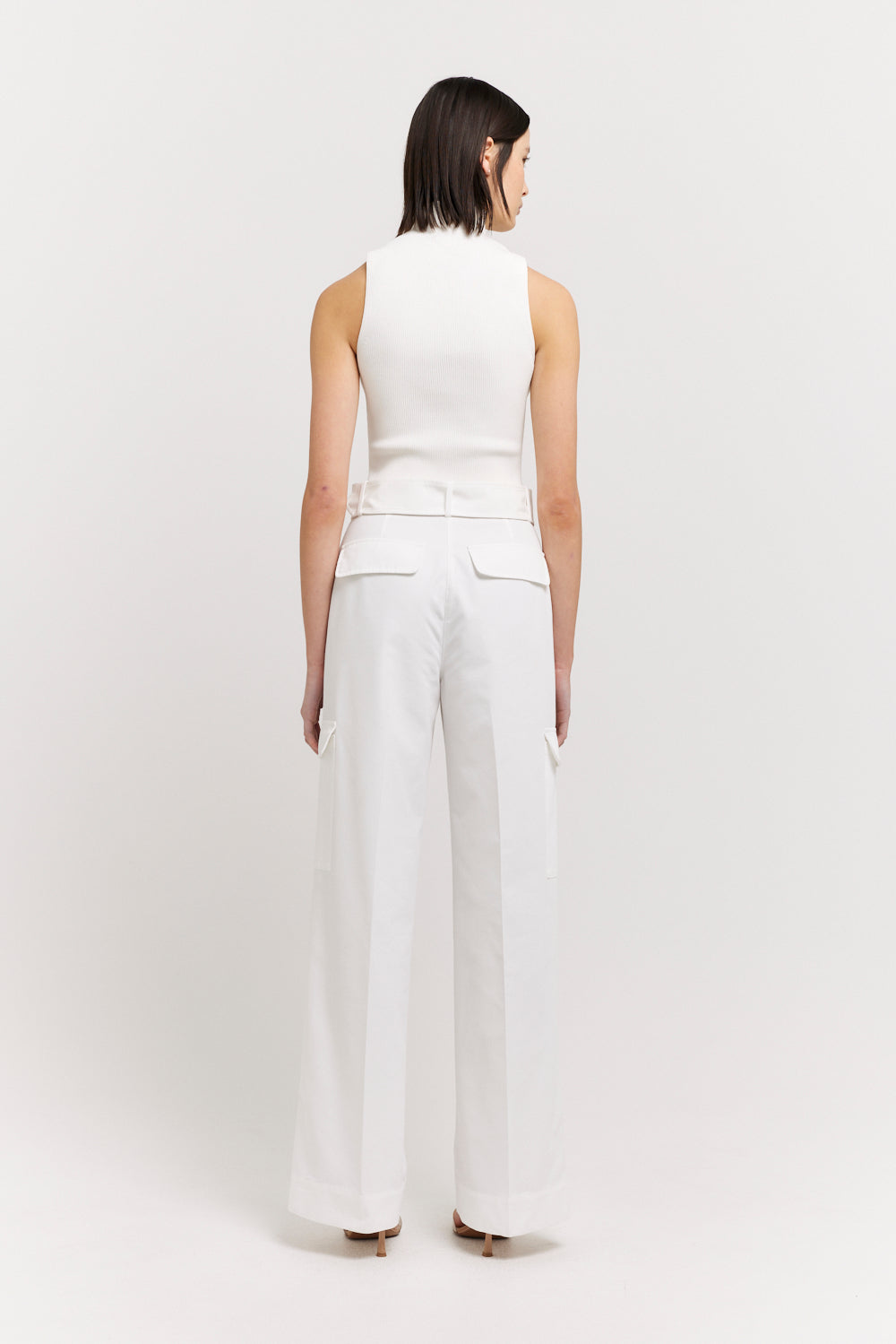 Azura Pant | White Straight Leg Pants | Henne