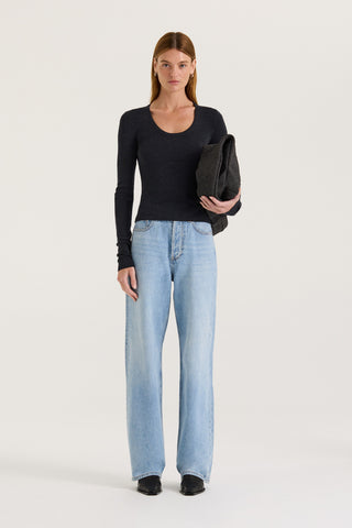 Carr Long Sleeve Scoop Top