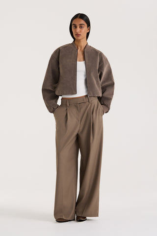 Mara Bomber - Suede Effect