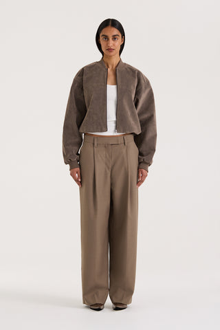 Mara Bomber - Suede Effect