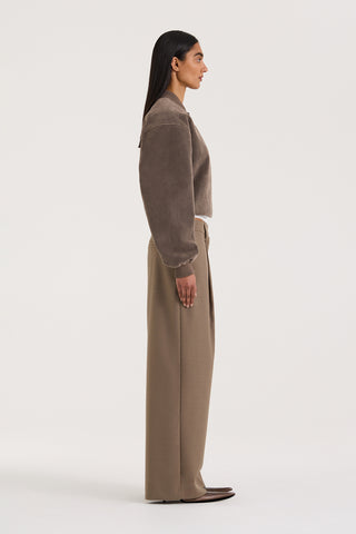 Mara Bomber - Suede Effect