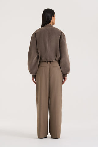 Mara Bomber - Suede Effect