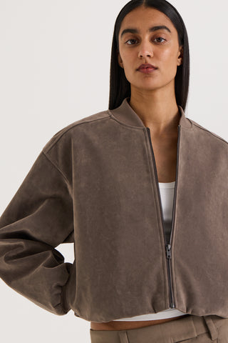 Mara Bomber - Suede Effect