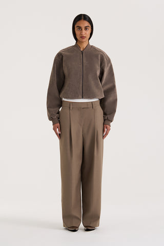 Mara Bomber - Suede Effect