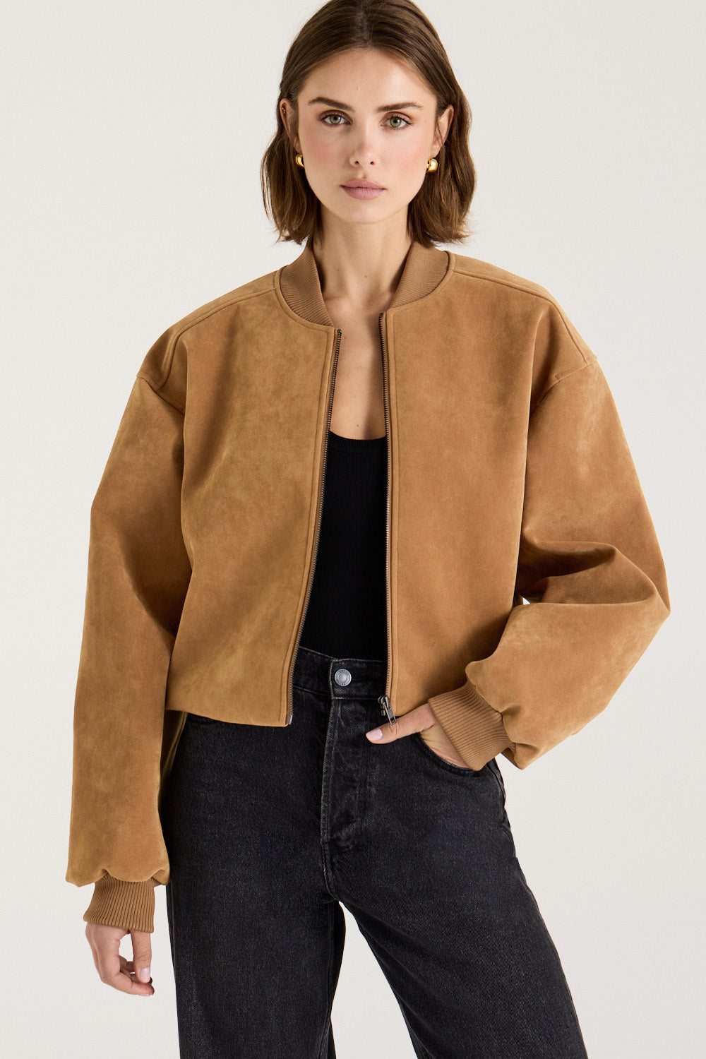 Mara Suede Bomber