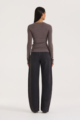 Carr Long Sleeve Scoop Top