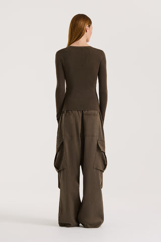 Carr Long Sleeve Scoop Top