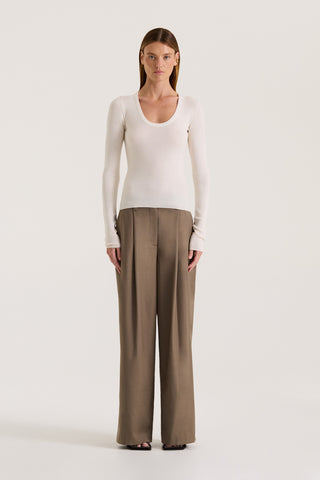 Carr Long Sleeve Scoop Top