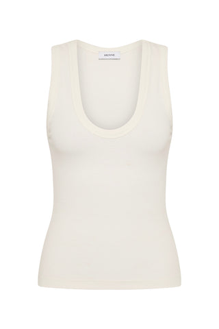 White tank top on a white background