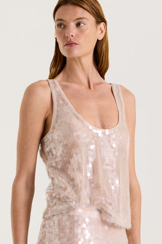 Leanna Sequin Top