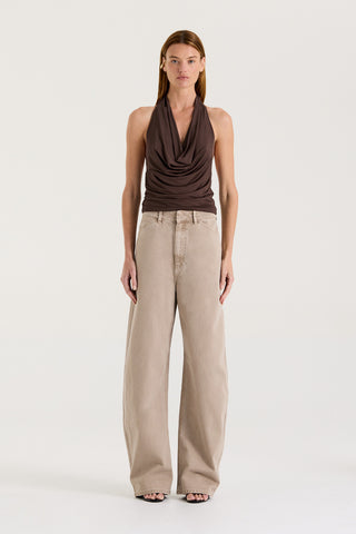 Teevan Cowl Neck Top