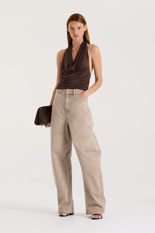 Teevan Cowl Neck Top