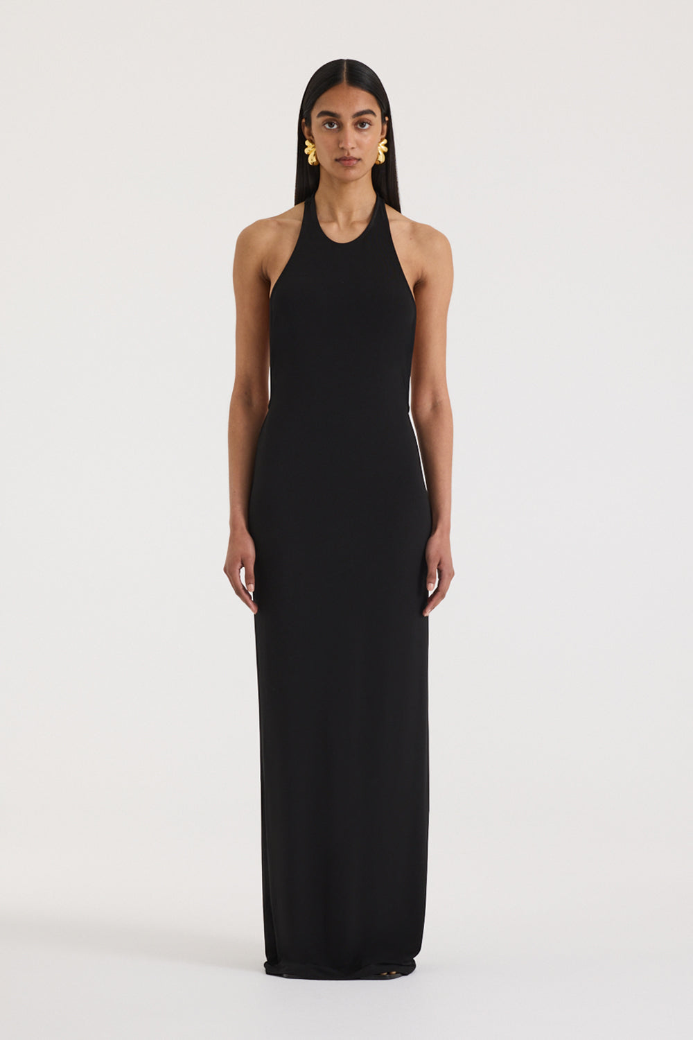 henne halter dress Ophelia Tank | Black Racer Back Maxi Dress Vida dress