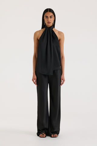 Silver Satin Blouse