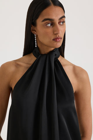 Silver Satin Blouse