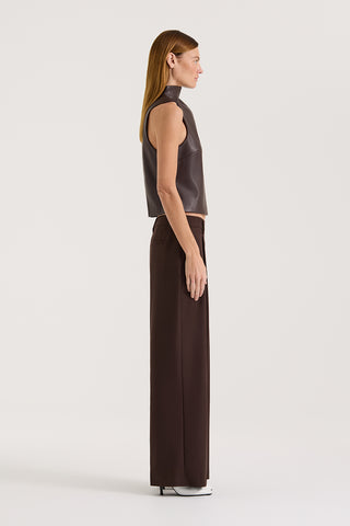 Portia PU Leather Top