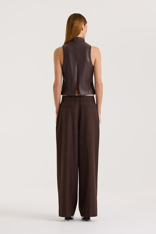 Portia PU Leather Top