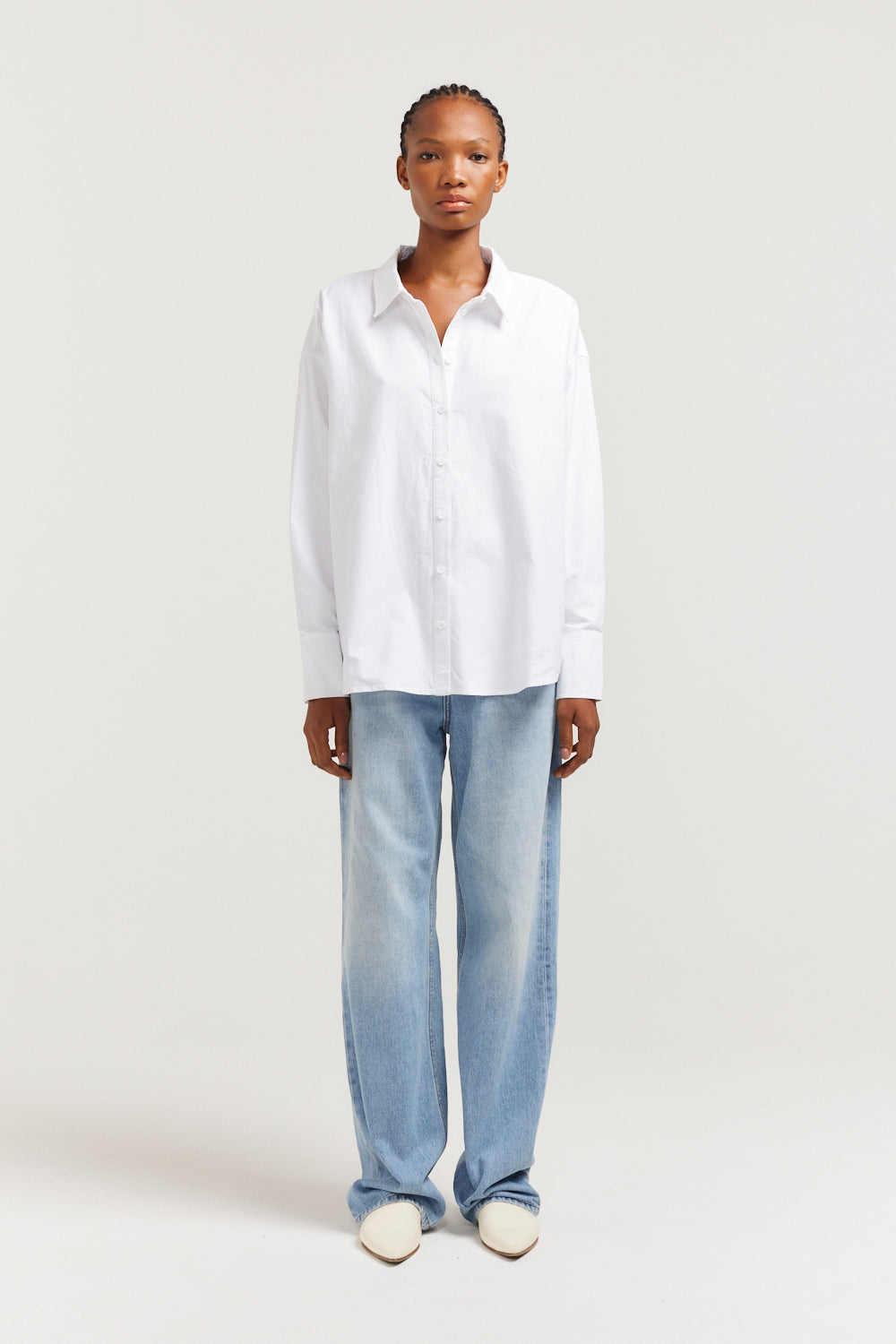 womens white shirt oversized