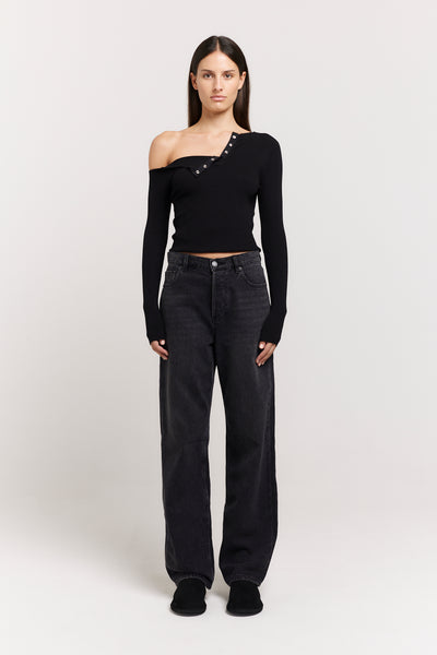 Ribbed Long Sleeve Knitted Top | The Latest Scoop