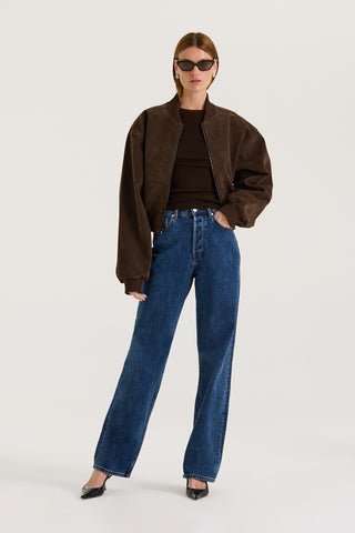 Mara Bomber - Suede Effect