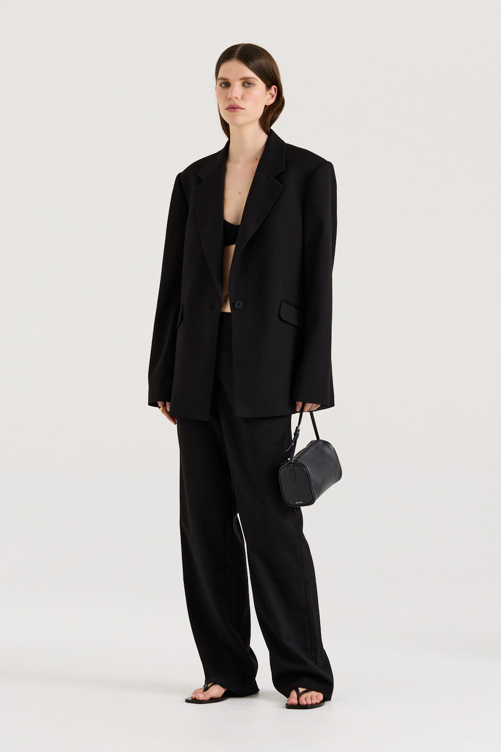 Ornella Blazer Black Oversized Blazer Henne - Main Image