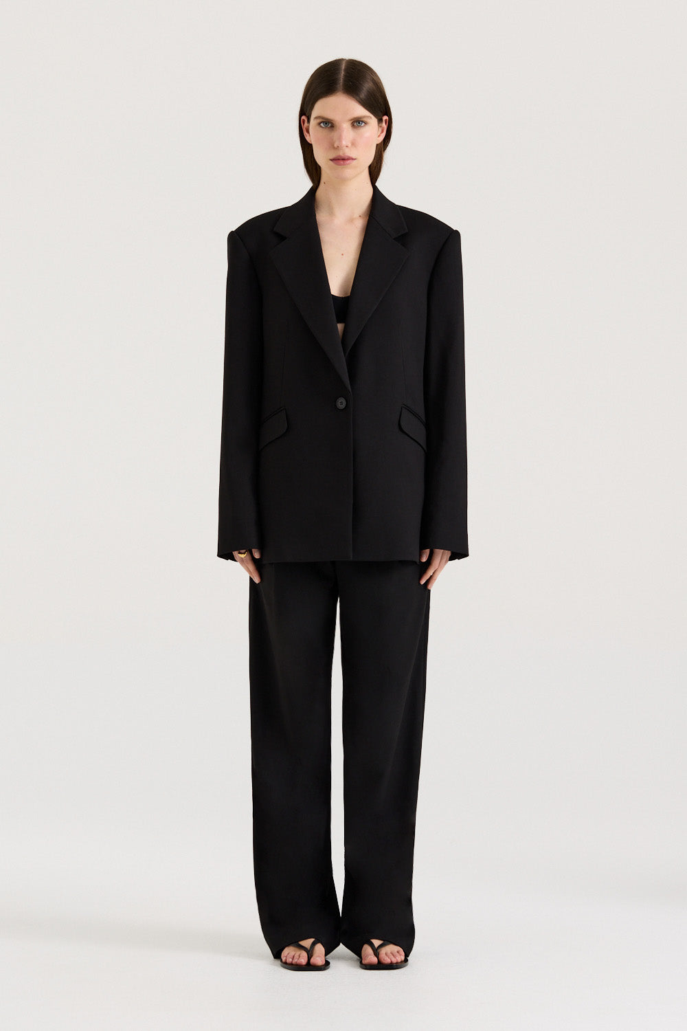 ANTOS 　OVERSIZE BLAZER ANTOS OVERSIZE BLAZER - BLACK - PURAS