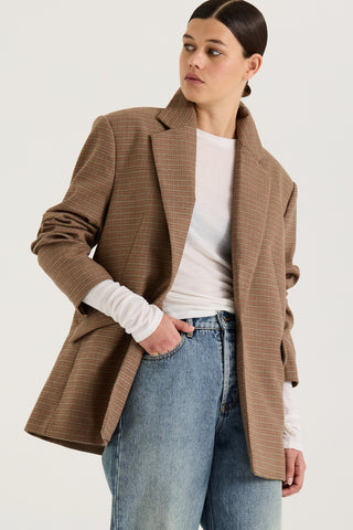 Ornella Checked Blazer
