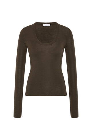 Carr Long Sleeve Scoop Top