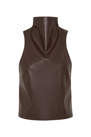 Portia PU Leather Top