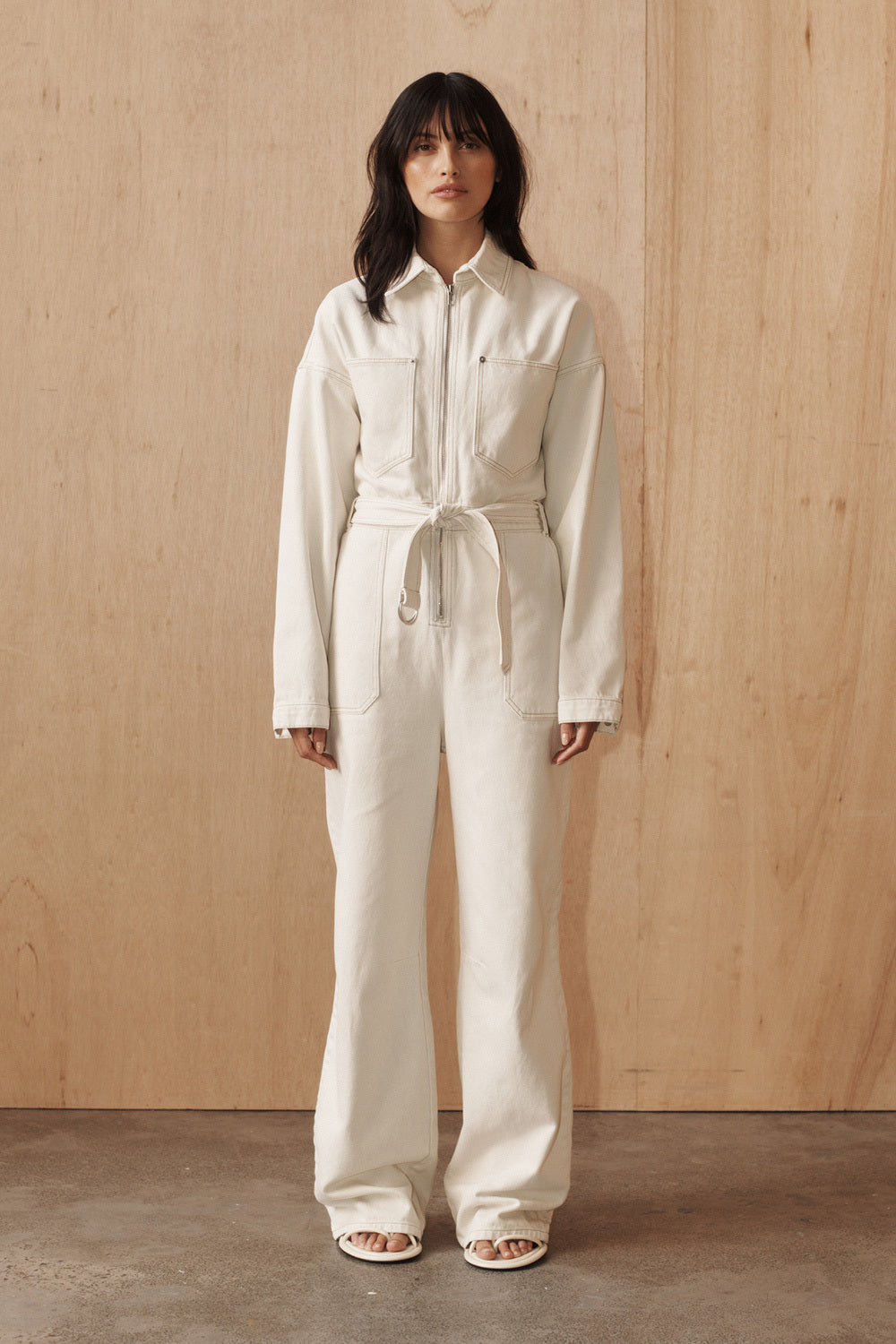 White boiler deals jumpsuit